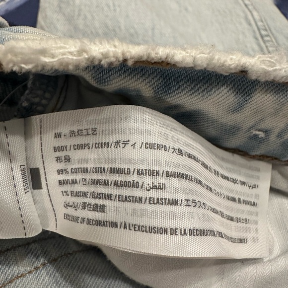 Abercrombie & Fitch the mom high rise Love High Rise Curve light wash 37/24L - Picture 16 of 16